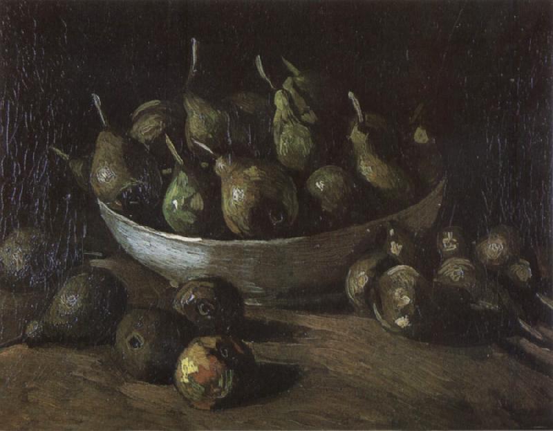 Vincent Van Gogh Still life with an Earthen Bowl and Pears (nn04) oil painting image